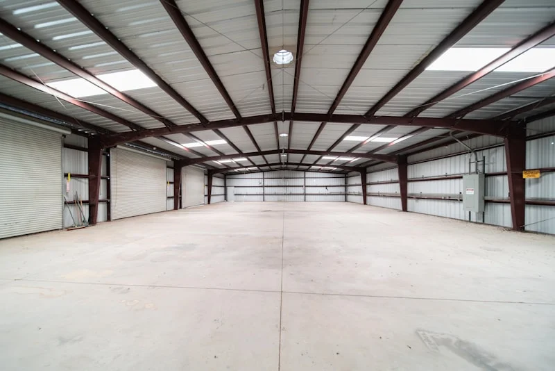 Empty industrial unit reinstated to bare shell condition