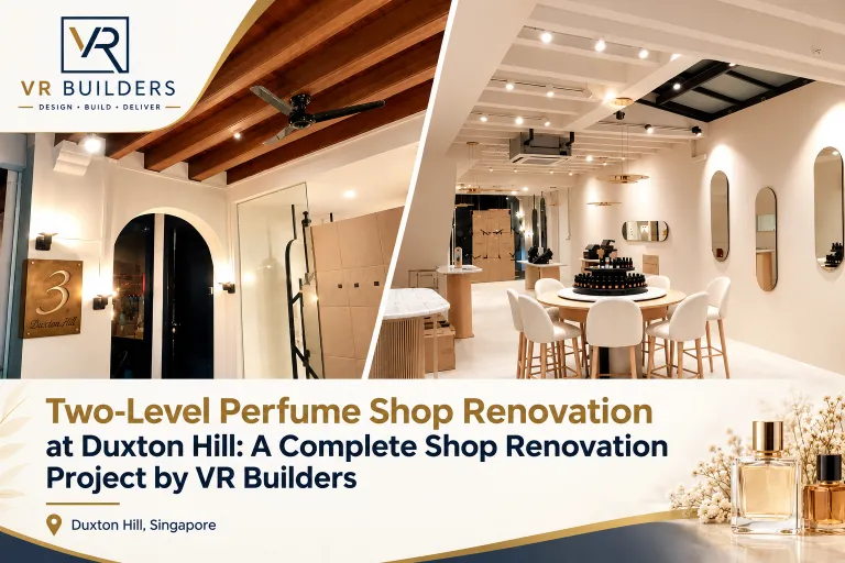 Two-Level Perfume Shop Renovation at Duxton Hill: A Complete Shop Renovation Project by VR Builders